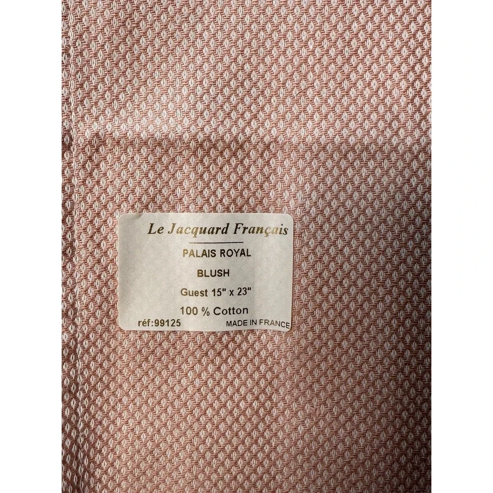 Le Jacquard Francais GUEST HAND TOWEL Classic Pattern BLUSH 15